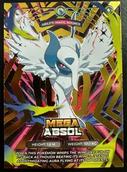 MEGA ABSOL - POKEMON MEGA EVOLUTIONS PRISMA CCG FOIL CARD - Image 1