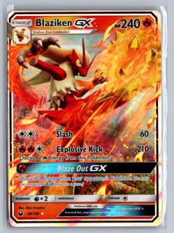 Pokemon TCG Blaziken GX Holo Ultra Rare Card Celestial Storm 28/168 - Image 1