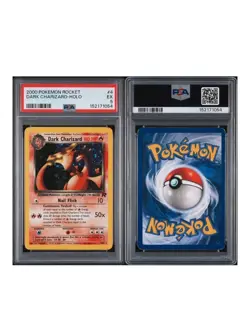Dark Charizard Holo 4/82 Pokemon Card Team Rocket 2000 Vintage WOTC PSA 5 - Image 3