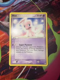 Mew 111/110 EX Holon Phantoms Non-holo Secret Rare Pokemon Card TCG - Image 1