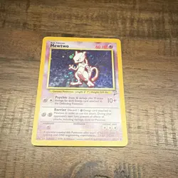 Mewtwo Holo 2nd Edition 010/130 Base Set 2 Holo Pokemon Card - Image 2
