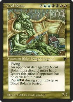 Nicol Bolas [Legends] Magic MTG - Image 1