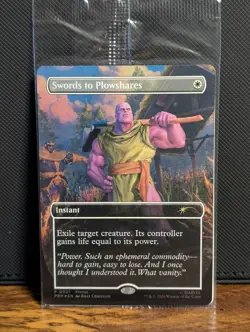 Swords to Plowshares (Borderless) (Magazine Insert) Media Promos Foil Sealed - Image 1