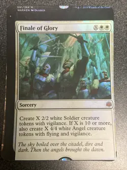 Finale of Glory MTG War of the Spark NFC Foil Miscut/Misprint - Image 1