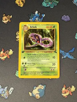 Pokemon Cards Arbok 31/62 Fossil FIRST EDITION WOTC - (LP) - Image 1
