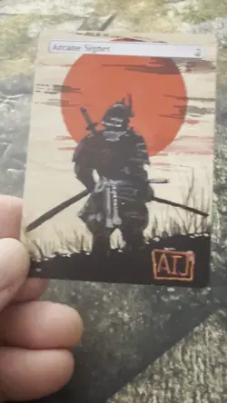 Magic: The Gathering Arcane Signet Hand Painted Samurai Custom Altered - Image 2