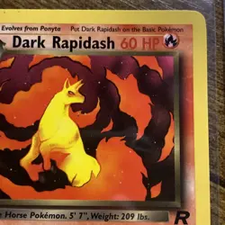 Dark Rapidash 1st Edition Uncommon Team Rocket 44/82 NM/LP WOTC Pokemon TCG - Image 3
