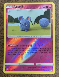 Azurill 146/236 Cosmic Eclipse Common Reverse Holo Pokemon Card - Image 1