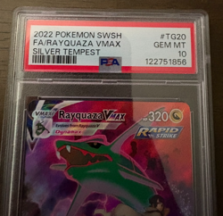 2022 Pokemon Silver Tempest Trainer Gallery Rayquaza VMAX TG20/TG30 PSA 10 - Image 4