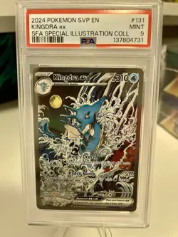Kingdra EX 131 Scarlet & Violet Promo Holo Pokemon TCG Card PSA 9 - Image 1