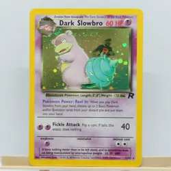 Dark Slowbro 12/82 Pokemon Card TCG Team Rocket Unlimited 1999-2000 Rare Holo LP - Image 3