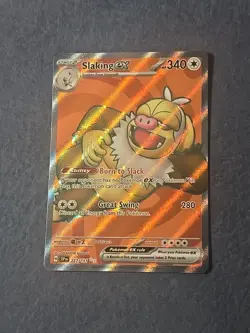 SLAKING EX 227/191 SURGING SPARKS POKEMON (FULL ART ULTRA RARE, NM) - Image 1