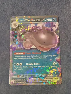 Holo Paldean Clodsire ex - 059/091 Double Rare Paldean Fates Pokemon TCG - Image 1