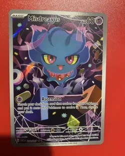 Pokemon Misdreavus Illustration Rare Holo 233/217 Ascension 60 HP Basic 2026 - Image 1