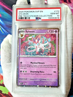 PSA 10 - Sylveon #172 COSMOS HOLO 2025 POKEMON BLACK STAR PROMO PRISMATIC SVP EN - Image 2