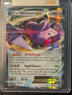 Pokemon TCG Genesect-EX Fates Collide 64/124 Holo Holo Rare ex - Image 1