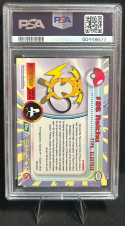 1999 TOPPS POKEMON T.V. #26 RAICHU PSA 10 - Image 2