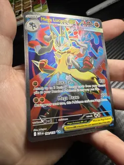 Pokemon: Mega Lucario ex 160/132 Mega Evolution Full Art - Image 3