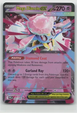 Mega Diancie ex 041/094 Phantasmal Flames Pokemon Near Mint - Image 1