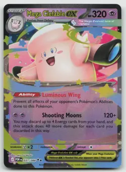 Mega Clefable ex 031/088 Perfect Order Pokemon Holo Near Mint - Image 1