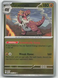 Tyrantrum 045/088 Perfect Order Pokemon Reverse Holo 🔥B2G1 Coupon🔥 NM - Image 1