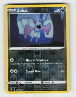 Zubat 089/163 - Pokemon - Battle Styles - Reverse Holo Common - NM - Image 1