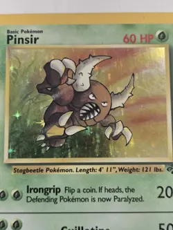 Pokemon TCG Pinsir Jungle 9/64 Holo Unlimited Holo Rare - Image 2
