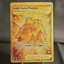 Pokemon Leafy Camo Poncho Full Art Holo Secret Rare 214/195 LP/NM - Image 1
