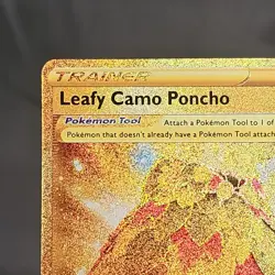 Pokemon Leafy Camo Poncho Full Art Holo Secret Rare 214/195 LP/NM - Image 2