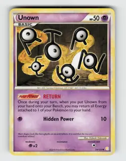 Unown 54/123 - Pokemon - HeartGold & SoulSilver - Uncommon - LP - Image 1