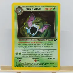 Dark Golbat 7/82 Pokemon Card TCG Team Rocket Unlimited 1999-2000 Rare Holo MP - Image 3