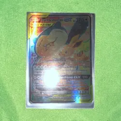 Eevee & Snorlax GX TAG TEAM Holo Ultra Rare SM Team Up 120/181 270 HP - Image 1