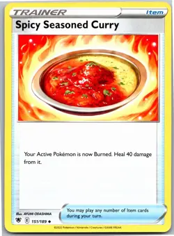 Spicy Seasoned Curry 151/189 Uncommon Astral Radiance Pokemon Near Mint - Image 1