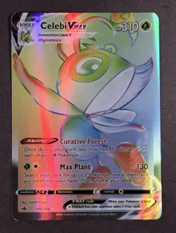 The Pokemon Company Pokemon TCG Celebi VMAX Swsh06 Secret Rare Holo 199/198 - Image 1