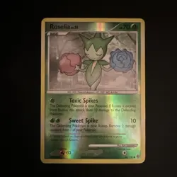 Pokemon TCG Roselia 96/130 Diamond & Pearl Common Reverse Holo English - Image 1