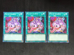 * 3x - Pot of Avarice - EG01-EN026 - 1st Ed - LP - Image 1