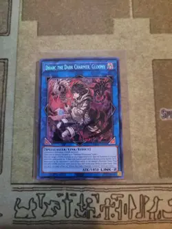 YUGIOH DHARC THE DARK CHARMER GLOOMY RA03-EN048 SECRET 1ST ED NM - Image 1