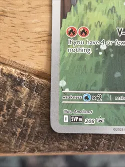 Pokemon TCG Victini Black Star Promo Card 208 Near Mint Condition - Image 4