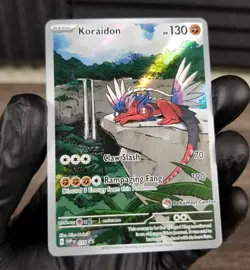 Pokemon S&V Base Koraidon 014 Pokemon Center Stamp PC ETB Promo Card NM! - NICE - Image 1