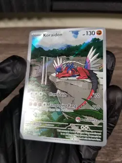 Pokemon S&V Base Koraidon 014 Pokemon Center Stamp PC ETB Promo Card NM! - NICE - Image 4