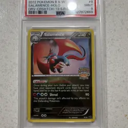 Pokemon 2012 B & W Salamence Holo Championship PSA 9 Card 8/20 - Image 3