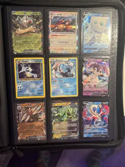 Pokemon Binder Lot With Around 154 Cards All Cards in it Comes With Binder - Image 1