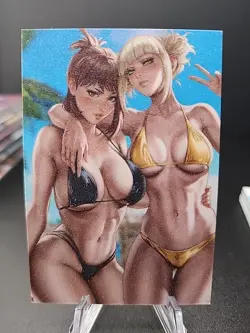 Ochako Uraraka And Himiko Toga My Hero Academia card anime waifu doujin - Image 1