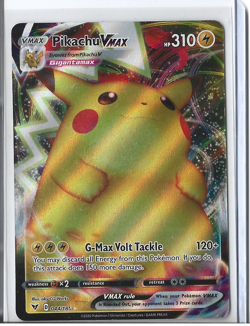 Pokemon TCG Pikachu VMAX 044/185 2020 Vivid Voltage Ultra Rare Card - NM - Image 1