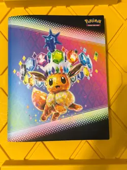 Pokemon Scarlet & Violet Prismatic Evolutions Eevee 9-Pocket Card Binder - Image 1