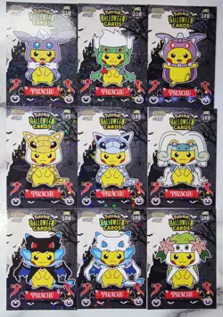 Pokemon Collectoons halloween card lot Pikachu PONCHO - Image 1