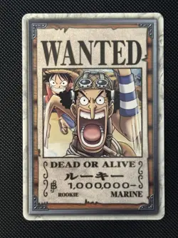 2002 BANDAI ONE PIECE Card Usopp Rookie Tournament License Card - Image 1