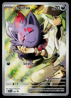SV: Scarlet & Violet Promo Cards #189 N's Zorua (Pokemon Center) - Image 1