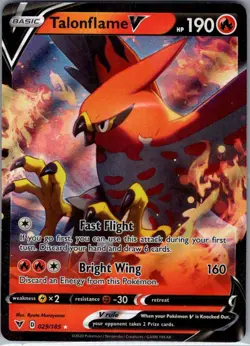 Talonflame V 029/185 SWSH04: Vivid Voltage - Pokemon Card - NM - Image 1