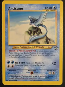Pokemon TCG Articuno WOTC Black Star Promo card #48 - NM - Image 1